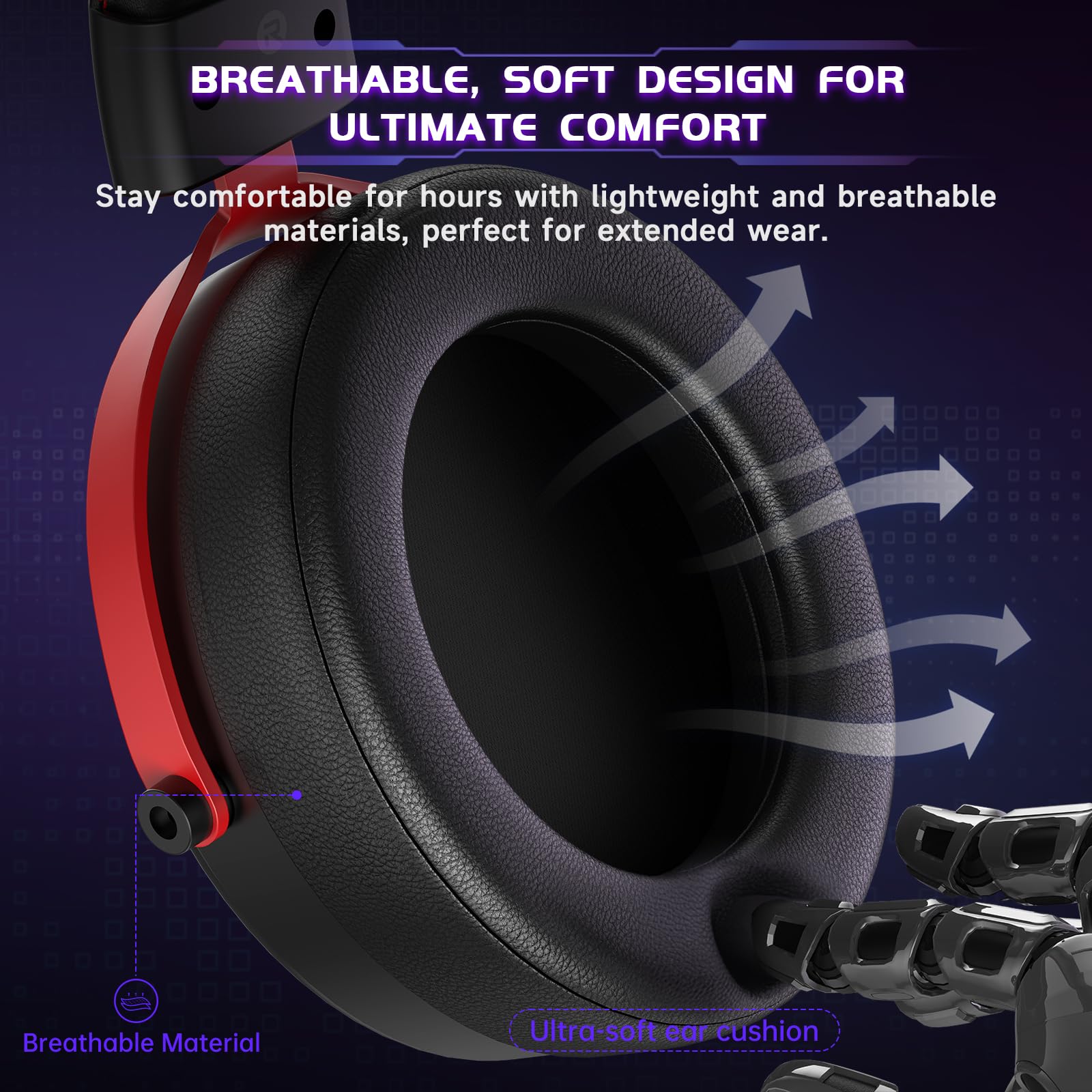 Acer 2.4GHz Wireless Gaming Headsets for PS5, PS4, PC, Switch, Tri-Mode Bluetooth Gaming Headset with Mic, Stereo Sound, 40+Hr Battery, 50mm Drivers - Black - Flex Gamingproduct_type