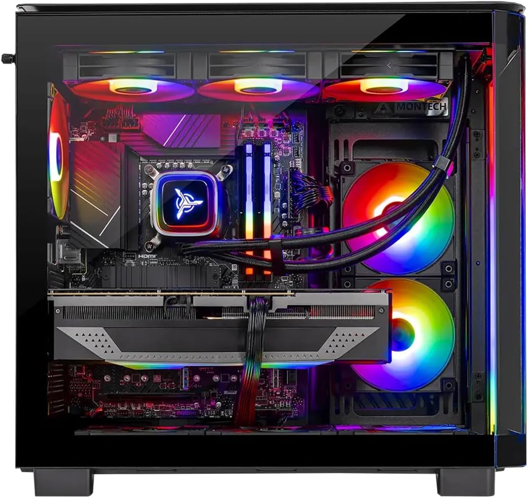 Skytech Gaming King 95 Desktop PC, Ryzen 7 9800X3D 4.7 GHz (5.2 GHz), NVIDIA RTX 5070 Ti 16GB, 2TB Gen4 NVMe SSD, 32GB DDR5 RAM 6000 RGB, 850W Gold PSU, 360mm ARGB AIO, Wi-Fi, Win 11