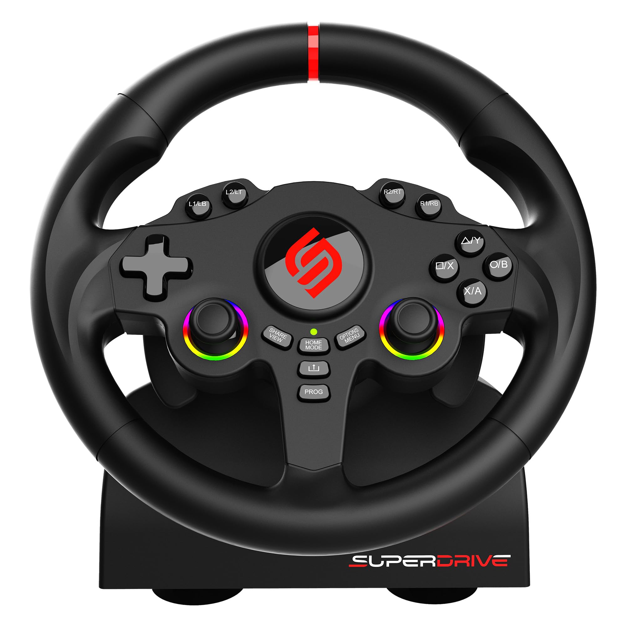 SUBSONIC - Superdrive SV250 Racing Wheel Switch 2/Switch PS4 PC Xbox Series | Steering Wheel with Pedals and Paddles - Vibration - 3 Sensitivity Modes - Diameter 22 cm, Rotation 180° - Flex Gamingproduct_type