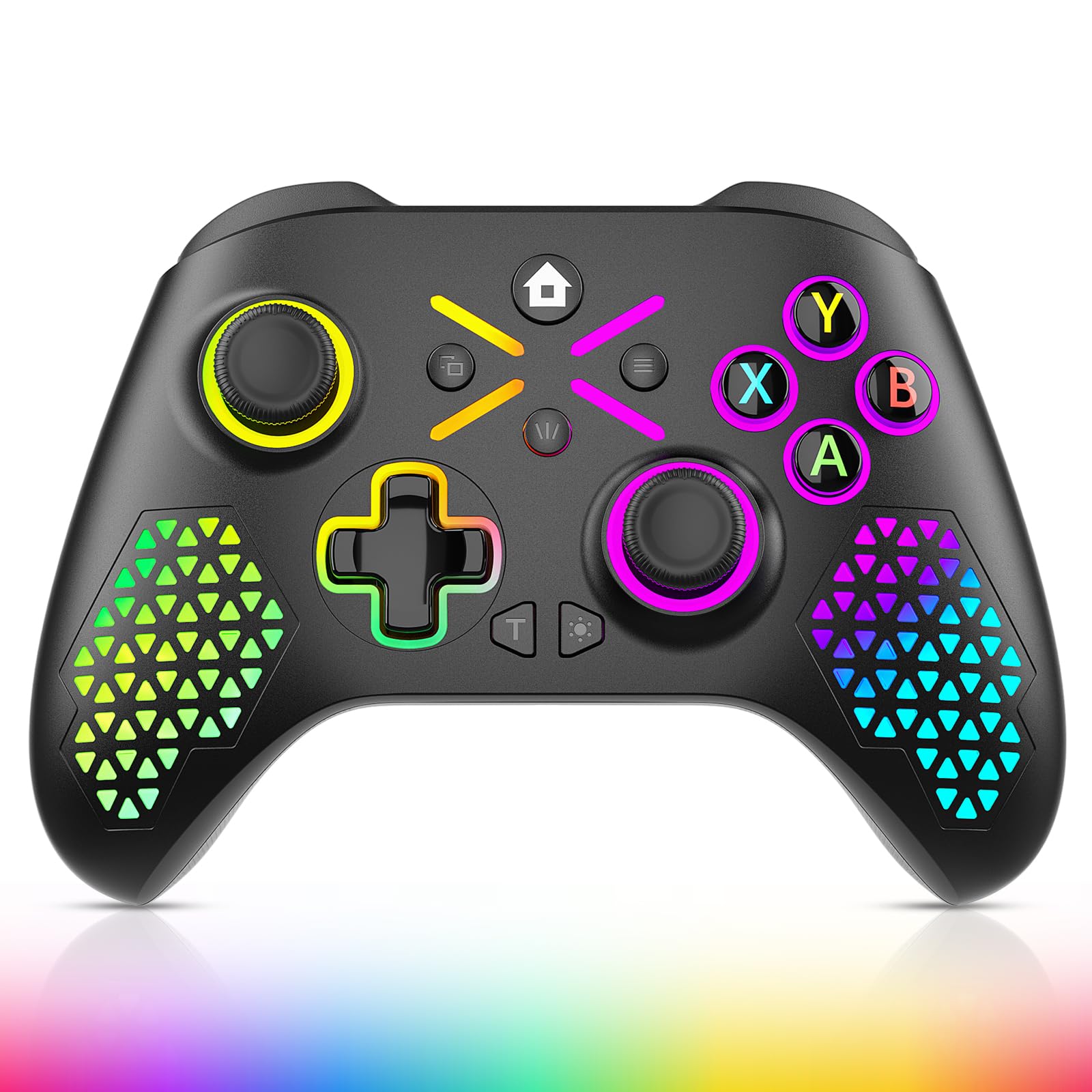Gamrombo Wireless Gaming Controller Replacement for Xbox One, Xbox Series X|S, Xbox One S|X Controller with Hall Triggers, Hall Joysticks, Adjust RGB Light, Marco, Turbo, Audio Jack - Flex Gamingproduct_type