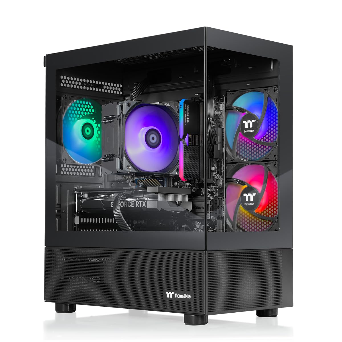Thermaltake LCGS Quartz i1460 Gaming Desktop (Intel Core™ i5-14400F, ToughRam DDR4 3600Mhz 16GB RGB Memory, NVIDIA GeForce® RTX 5060, 1TB NVMe M.2, WiFi, Windows 11) S2QT-B760-560-LCS - Flex Gamingproduct_type