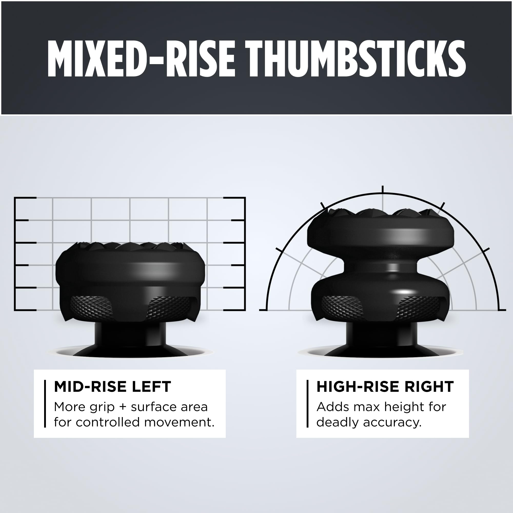 KontrolFreek FPS Freek Galaxy Black for Xbox One and Xbox Series X Controller | 2 Performance Thumbsticks | 1 High-Rise, 1 Mid-Rise | Black (Limited Edition) - Flex Gamingproduct_type