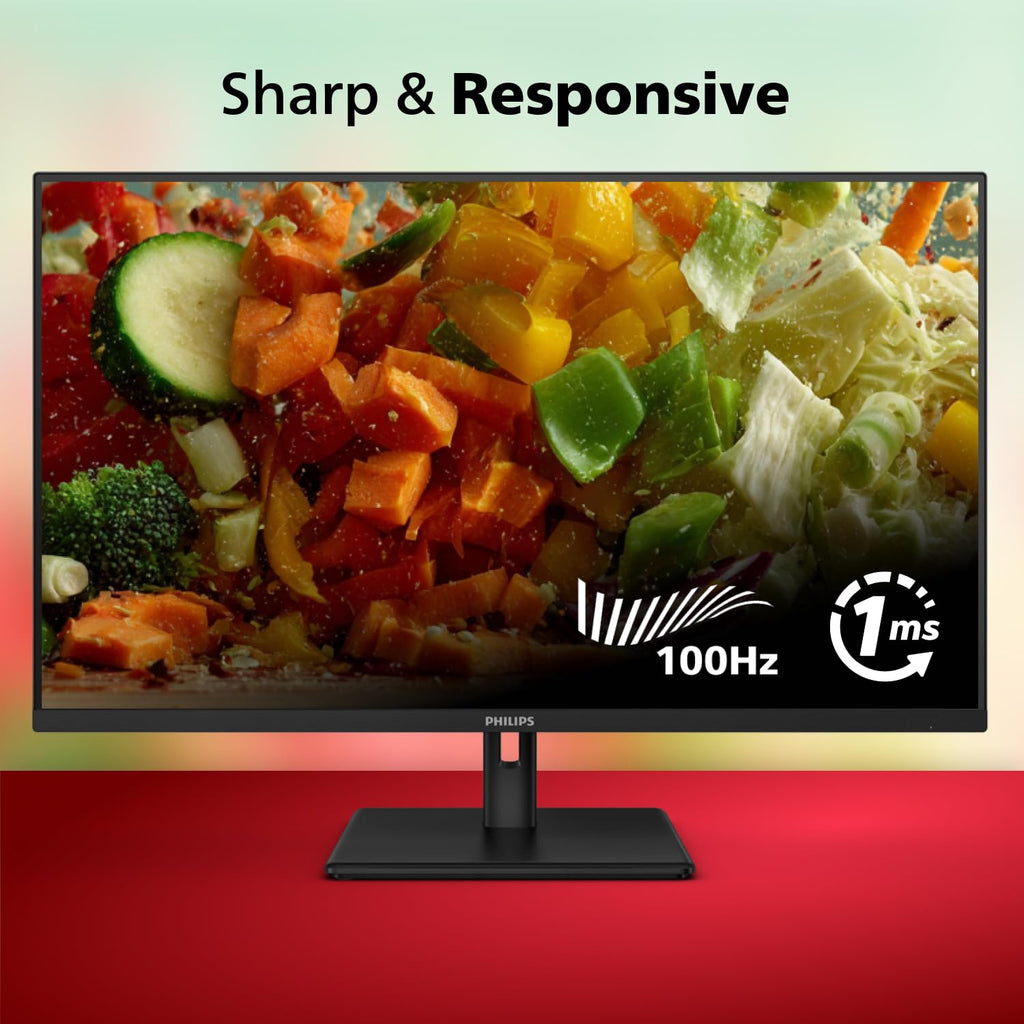 Philips 24 inch 100Hz Computer Monitor, Frameless Full HD (1920 x 1080), VESA, HDMI x1, VGA Port x1, Eye Care, 4 Year Advance Replacement Warranty, 241V8LB - Flex Gamingproduct_type