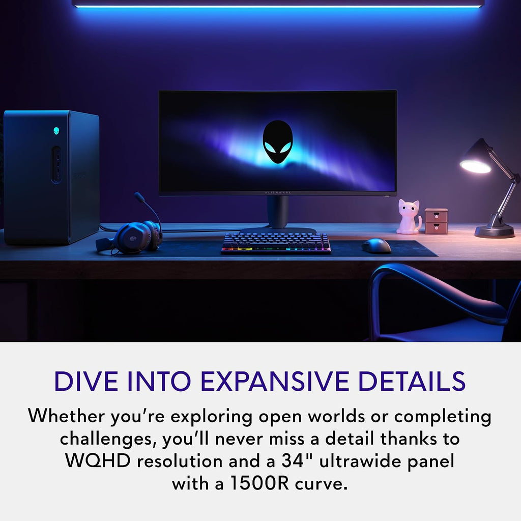 Alienware AW2725DF 27" QD OLED Gaming Monitor, 2560 X 1440, 360Hz, 0.03ms, AMD FreeSync Premium Pro, DCI-P3 99.3%, Height Adjustable