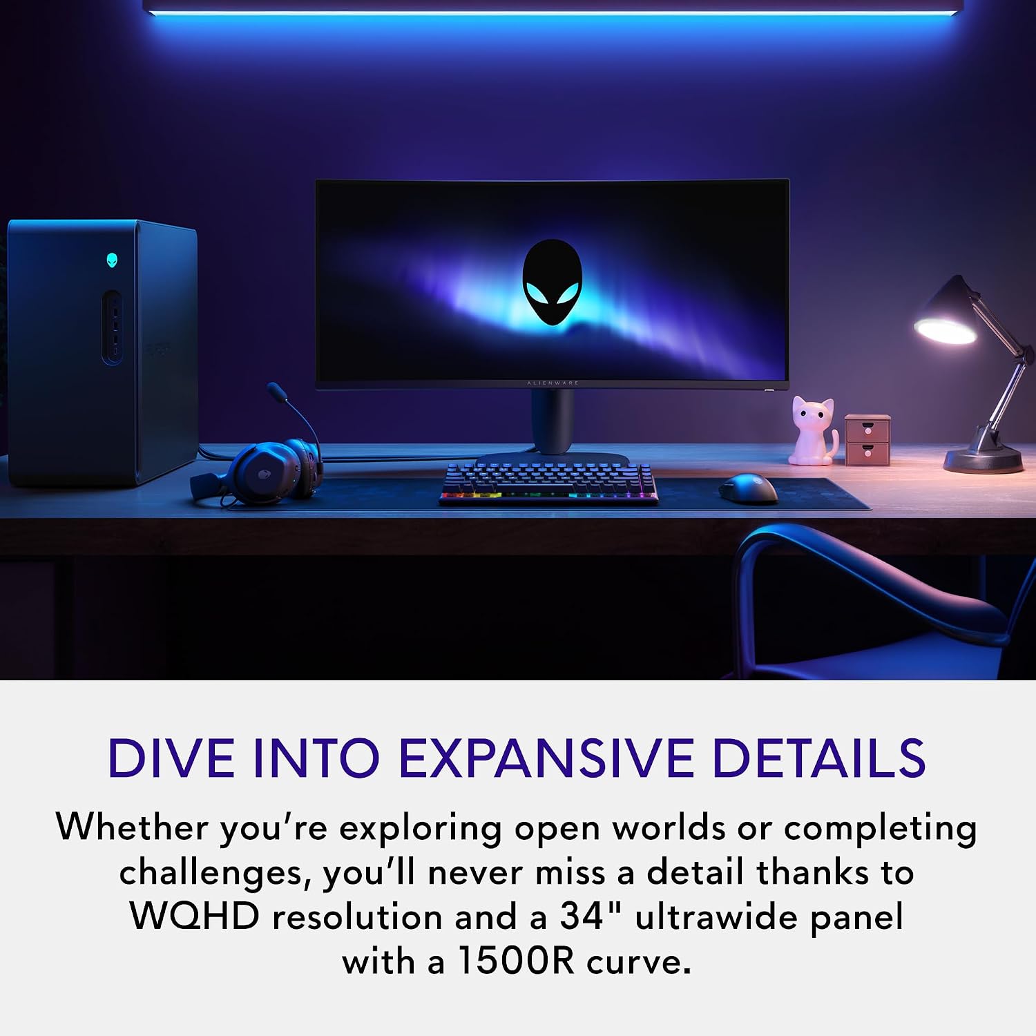 Alienware AW2725DF 27" QD OLED Gaming Monitor, 2560 X 1440, 360Hz, 0.03ms, AMD FreeSync Premium Pro, DCI-P3 99.3%, Height Adjustable