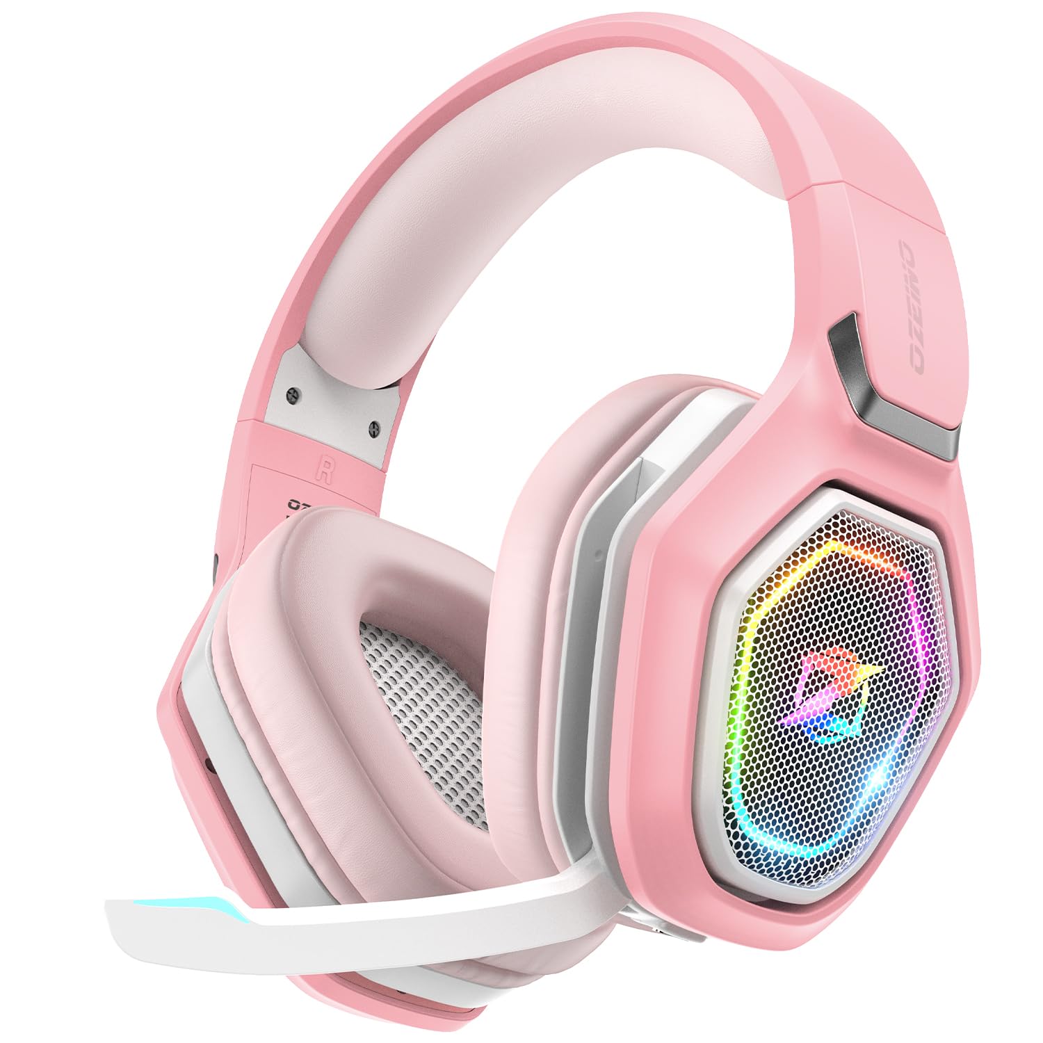 Ozeino 2.4GHz Wireless Gaming Headset for PC, Ps5, Ps4 - Lossless Audio USB & Type-C Ultra Stable Gaming Headphones with Flip Microphone, 40-Hr Battery Gamer Headset for Switch, Laptop, Mobile, Mac - Flex Gamingproduct_type