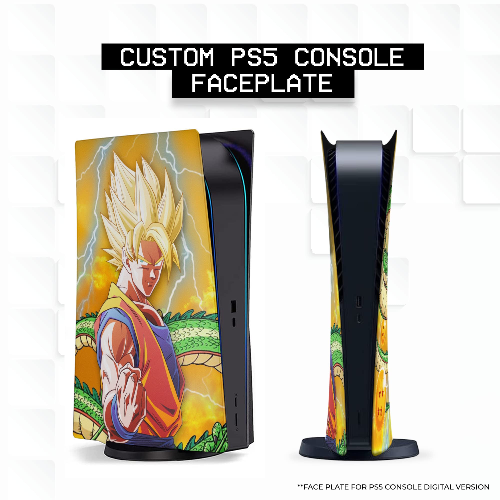 BCB Controllers Custom Console Face Plate Compatible with PS_5 Console | Console Cover for Play_Station 5 | Proudly Customized in USA with Permanent Hydro-DIP Printing (NOT JUST A Skin) - Flex Gamingproduct_type