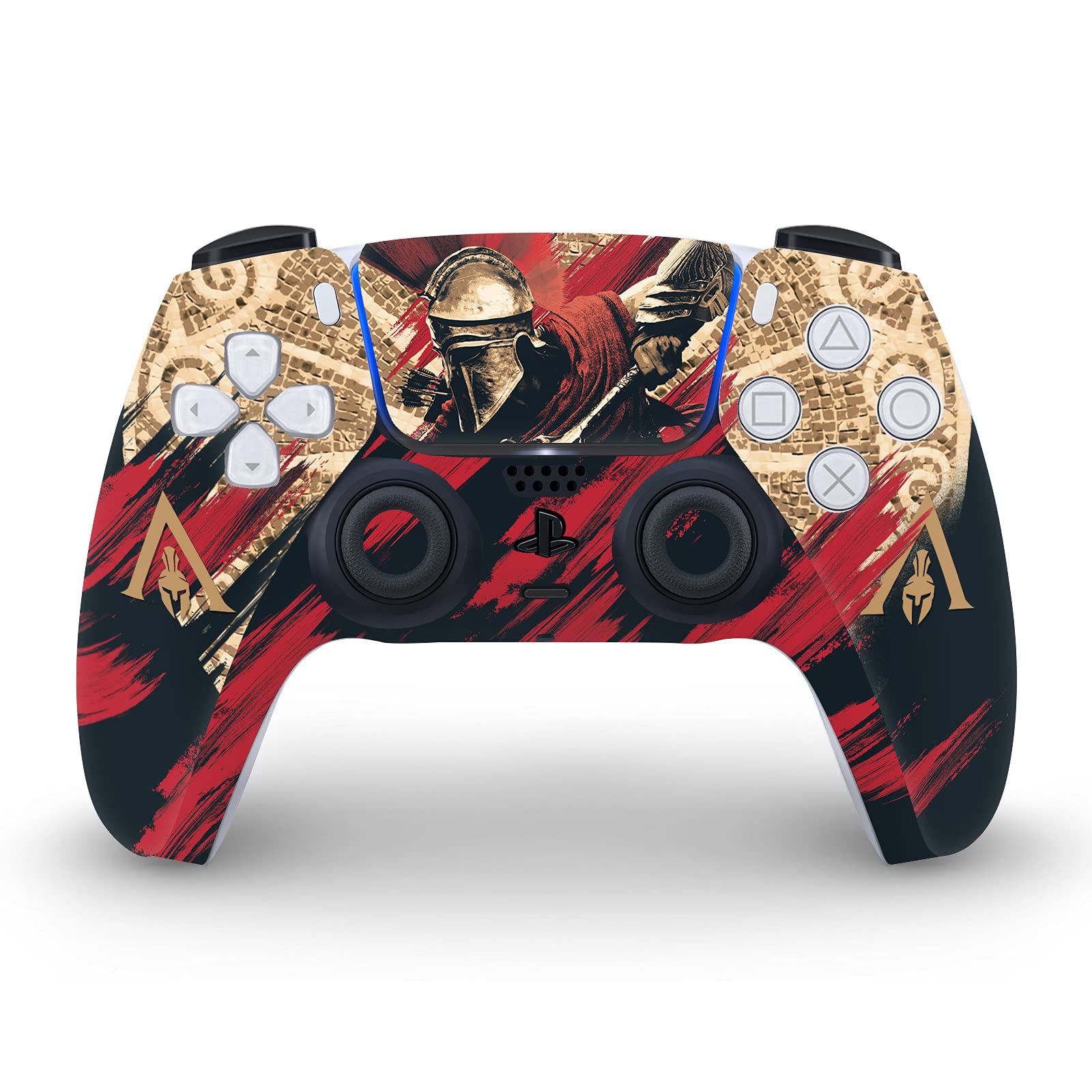 Alexios with Spear Odyssey Artwork Matte Vinyl Faceplate Sticker Gaming Skin Case Cover Compatible with Sony Playstation 5 PS5 Disc Edition Console & DualSense Controller - Flex Gamingproduct_type