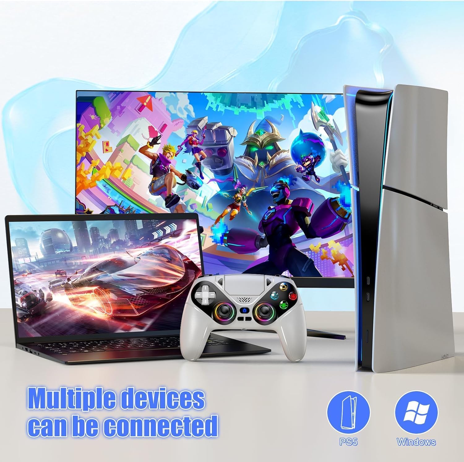 Unlock Gaming Fun with the Gamrombo LED Wireless Controller – Available in 6 Colors! - Flex Gamingproduct_type