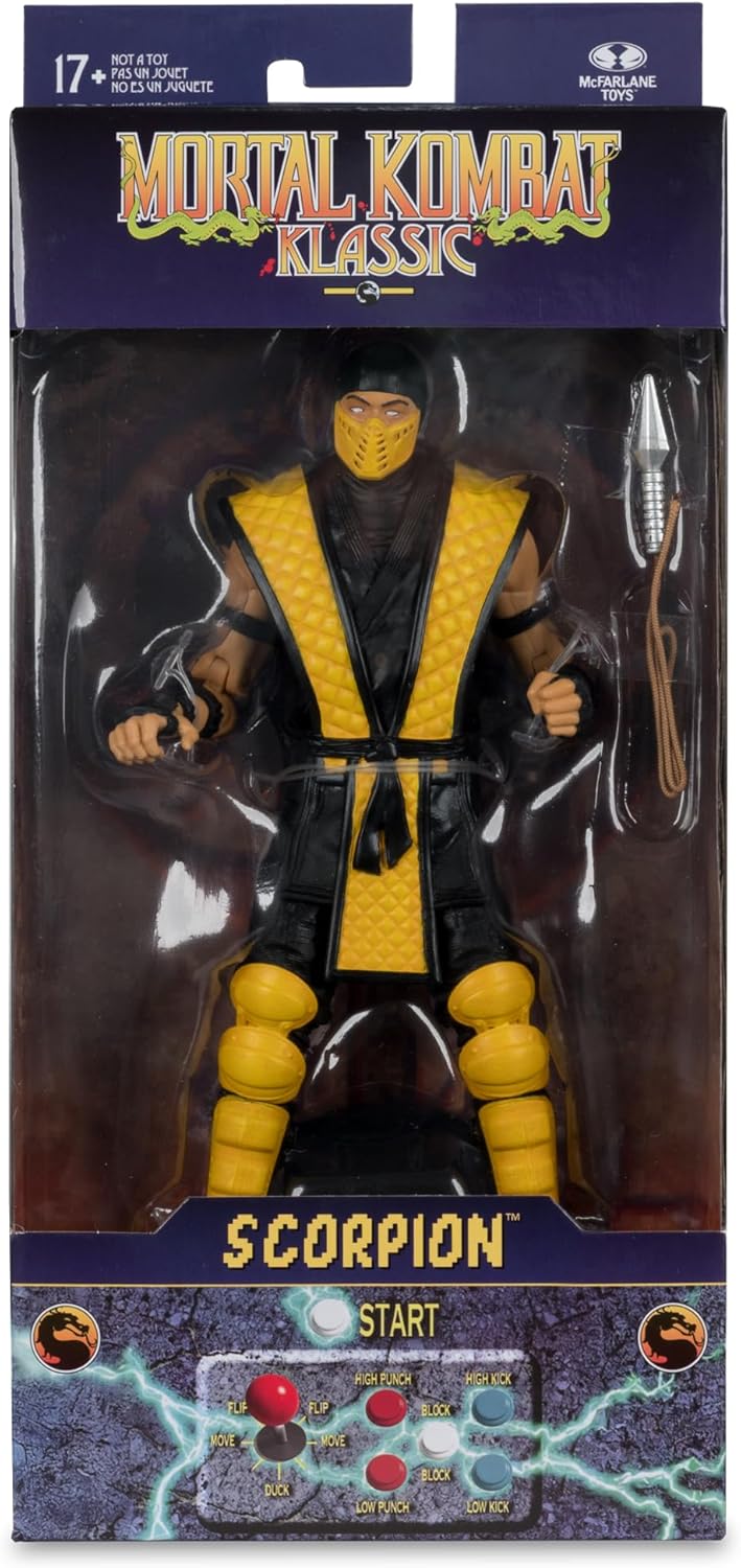 McFarlane Toys- Mortal Kombat Klassic Scorpion 7in Action Figure - Flex Gamingproduct_type