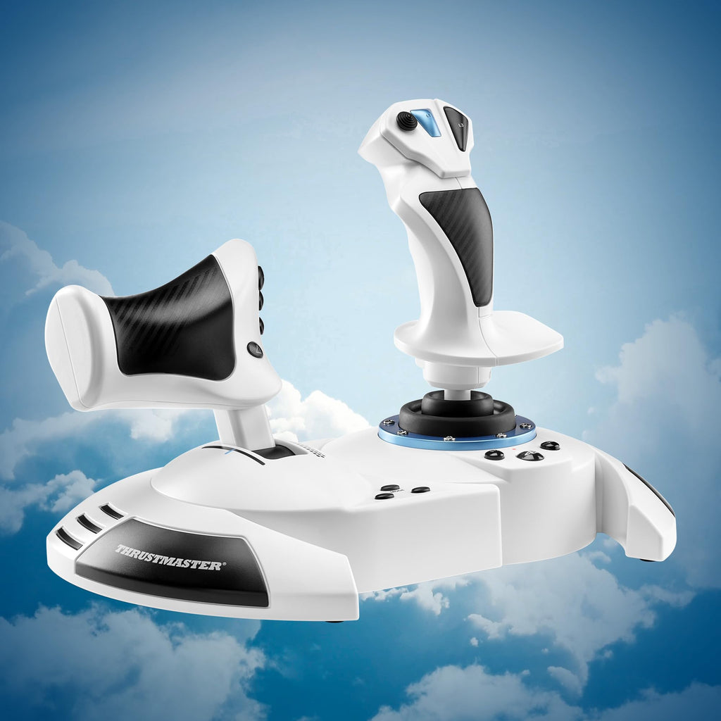 Thrustmaster T-Flight Hotas X USB Flight Sim Stick & Throttle - PC | Detachable design, adjustable resistance, 12 programmable buttons, 5 axes, dual rudder control, preset memory, ergonomic - Flex Gamingproduct_type