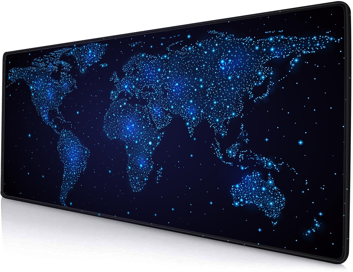Gaming Mouse Pad, Large Non-Slip Rubber Base Mousepad, Keyboard Mouse Mat, Desk Pad with Stitched Edges, 31.5x11.8inch, Dazzling Galaxy - Flex Gamingproduct_type
