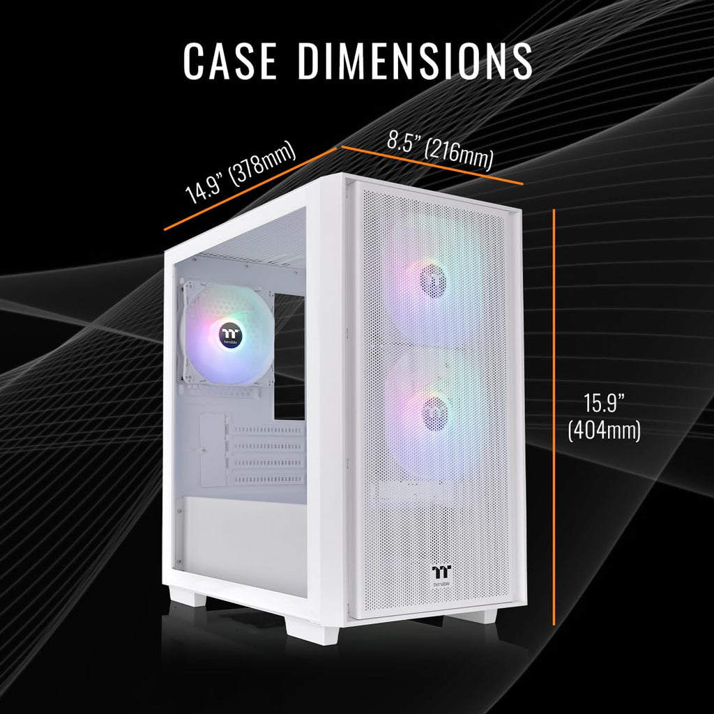 Thermaltake LCGS Quartz i1460 Gaming Desktop (Intel Core™ i5-14400F, ToughRam DDR4 3600Mhz 16GB RGB Memory, NVIDIA GeForce® RTX 5060, 1TB NVMe M.2, WiFi, Windows 11) S2QT-B760-560-LCS - Flex Gamingproduct_type