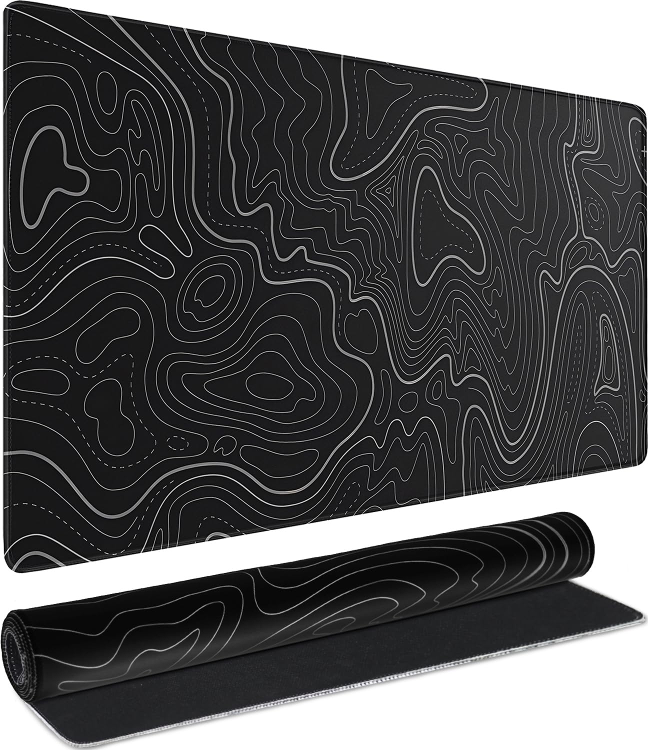 Large Gaming Mouse Pad, Waterproof Extra Large Mousepad with Stitched Edges, 31.5" x 15.7" Non-Slip Rubber Base Office Big Long Keyboard Pad for Office Gamer Home XXL, Black - Flex Gamingproduct_type