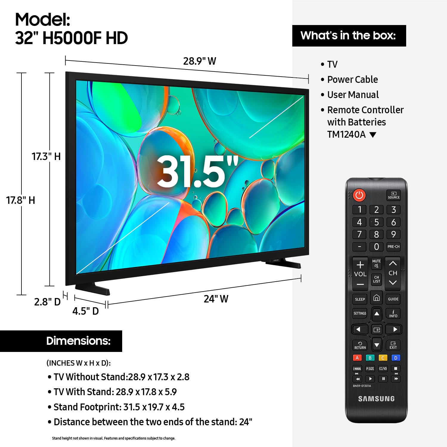 SAMSUNG 40-Inch Class Full HD F6000 Smart TV (2025 Model) HDR, Object Tracking Sound Lite, Knox Security, One UI Tizen, Smart TV - Flex Gamingproduct_type