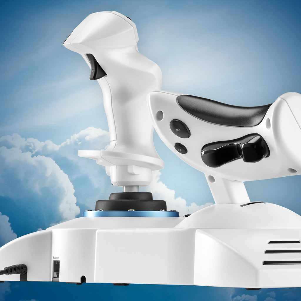 Thrustmaster T-Flight Hotas X USB Flight Sim Stick & Throttle - PC | Detachable design, adjustable resistance, 12 programmable buttons, 5 axes, dual rudder control, preset memory, ergonomic - Flex Gamingproduct_type