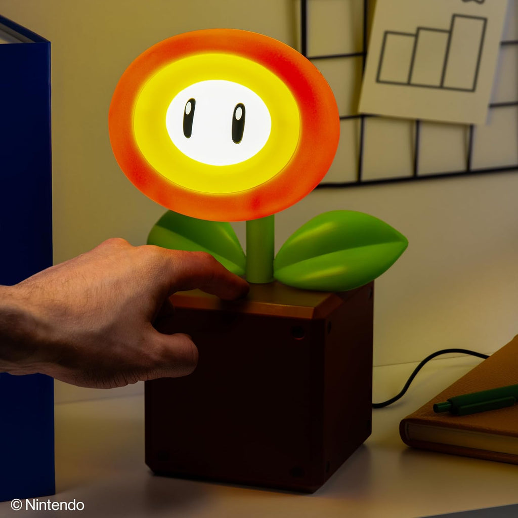 Paladone Super Mario Fireflower LED Lamp, Officially Licensed Nintendo Desk Lamp for Gamer, USB Powered Home Decor Gift - Flex Gamingproduct_type