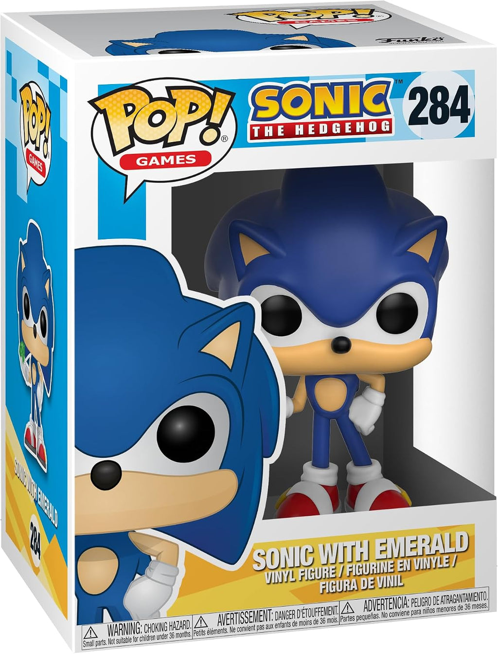 Funko Pop! Games: Sonic The Hedgehog - Sonic with Emerald - Collectable Vinyl Figure - Gift Idea - Official Merchandise - Toys for Kids & Adults - Video Games Fans - Model Figure for Collectors - Flex Gamingproduct_type
