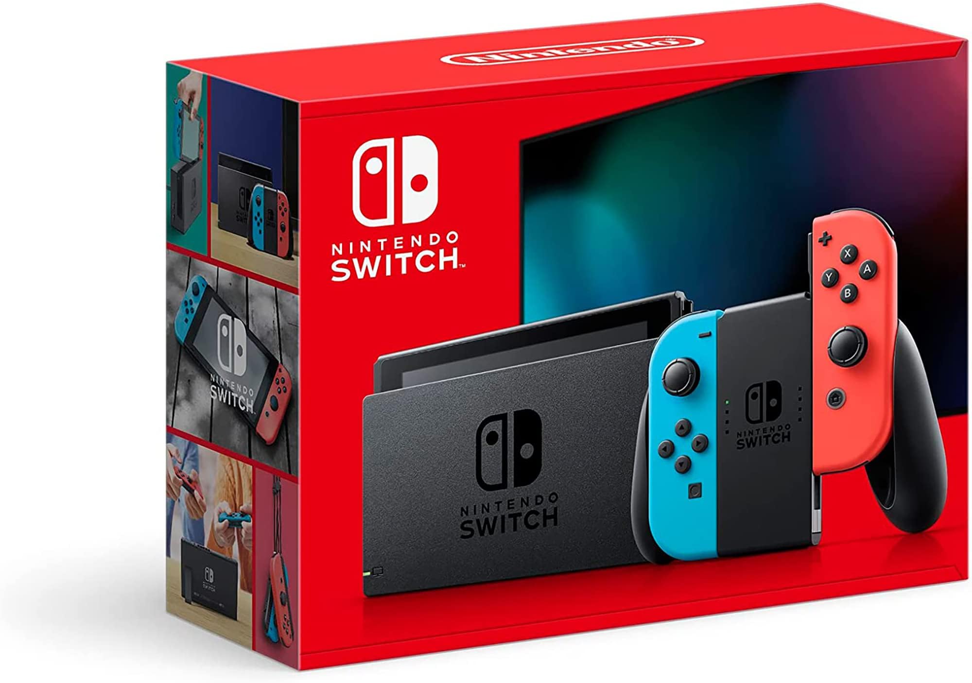 Nintendo Switch with Neon Blue and Neon Red Joy-Con - Handheld Gaming Console - Flex Gamingproduct_type