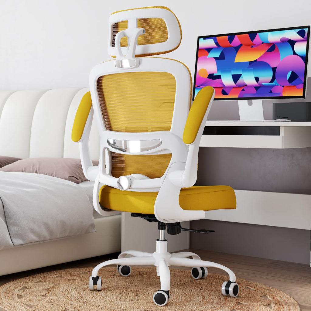 TRALT Office Chair Ergonomic Desk Chair, 330 LBS Home Mesh Office Desk Chairs with Wheels, Comfortable Gaming Chairs (1, Black) - Flex Gamingproduct_type
