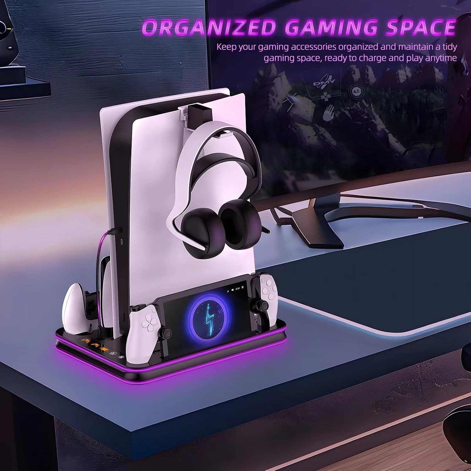 Elevate Your Gameplay with Our Ultimate PS5 Charger Dock with Cooling Fan - Flex Gamingproduct_type