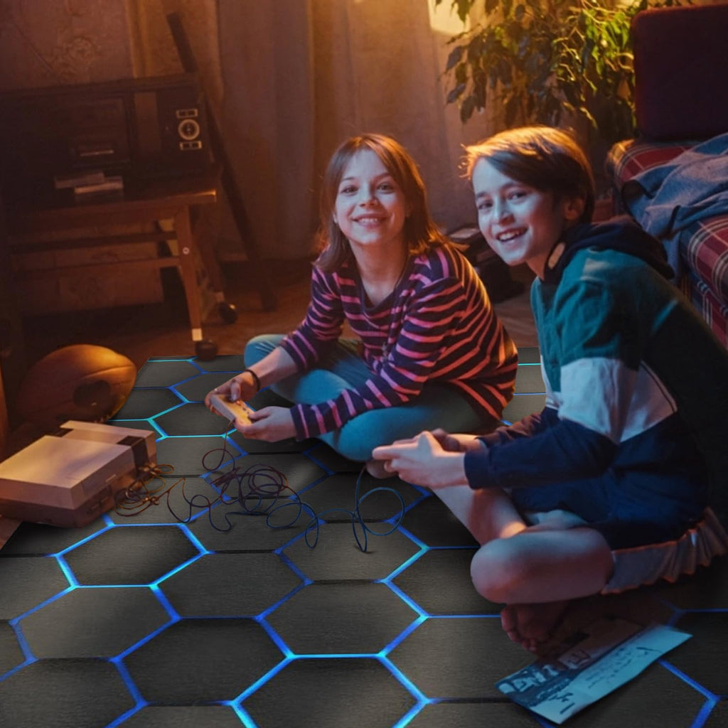 Gaming Chair Mat for Carpet Hardwood Tile Floor,36"x48" Gamer Rugs for Game Room, Under Desk Non Slip Gamer Rug,Low-Pile Game Room Rug,Rubber Backing Large Gaming Chair Floor Mat,Green Honeycomb - Flex Gamingproduct_type
