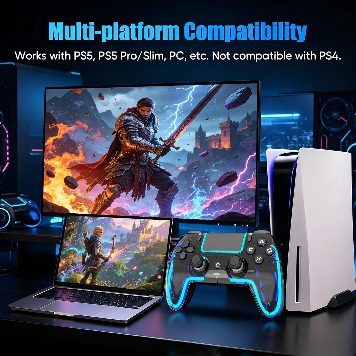 Enhance Your Gaming Experience with Roecoy Wireless Controller for PS5 - Flex Gamingproduct_type