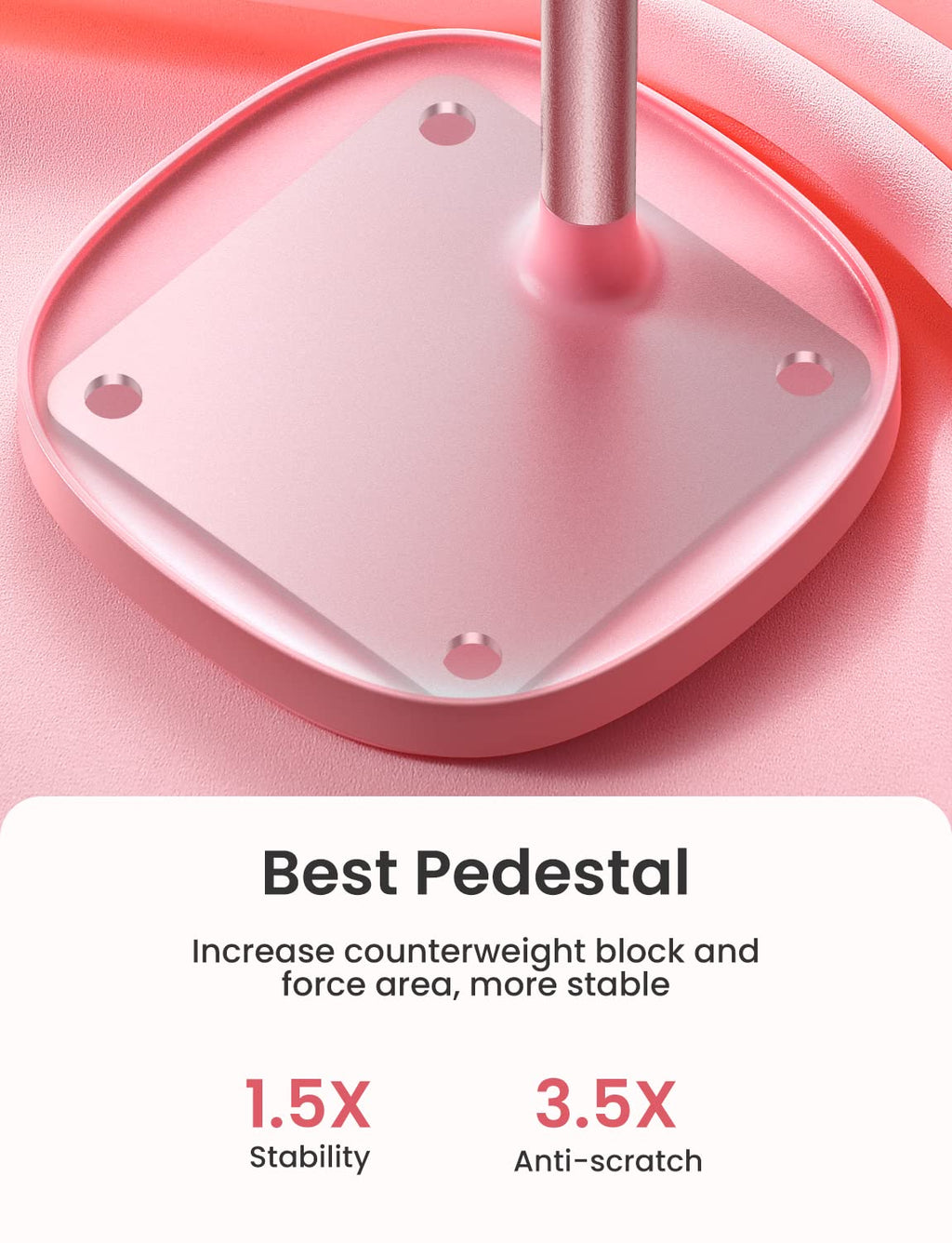 LISEN Cell Phone Stand Phone Holder for Desk Office Decor, Office Desk Accessories Women PC Gaming Essentials iPhone Stand Gadgets Men Gift for Father Fit OtterBox Case Switch iPad Air Tablet 4-10 in - Flex Gamingproduct_type