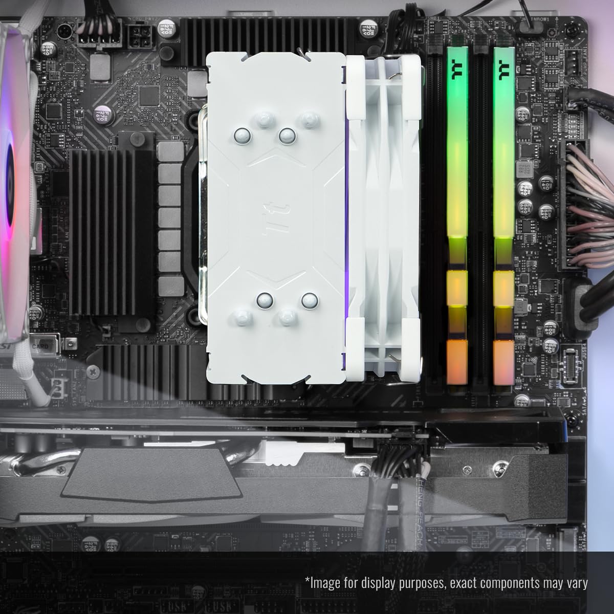 Thermaltake LCGS Quartz i1460 Gaming Desktop (Intel Core™ i5-14400F, ToughRam DDR4 3600Mhz 16GB RGB Memory, NVIDIA GeForce® RTX 5060, 1TB NVMe M.2, WiFi, Windows 11) S2QT-B760-560-LCS - Flex Gamingproduct_type