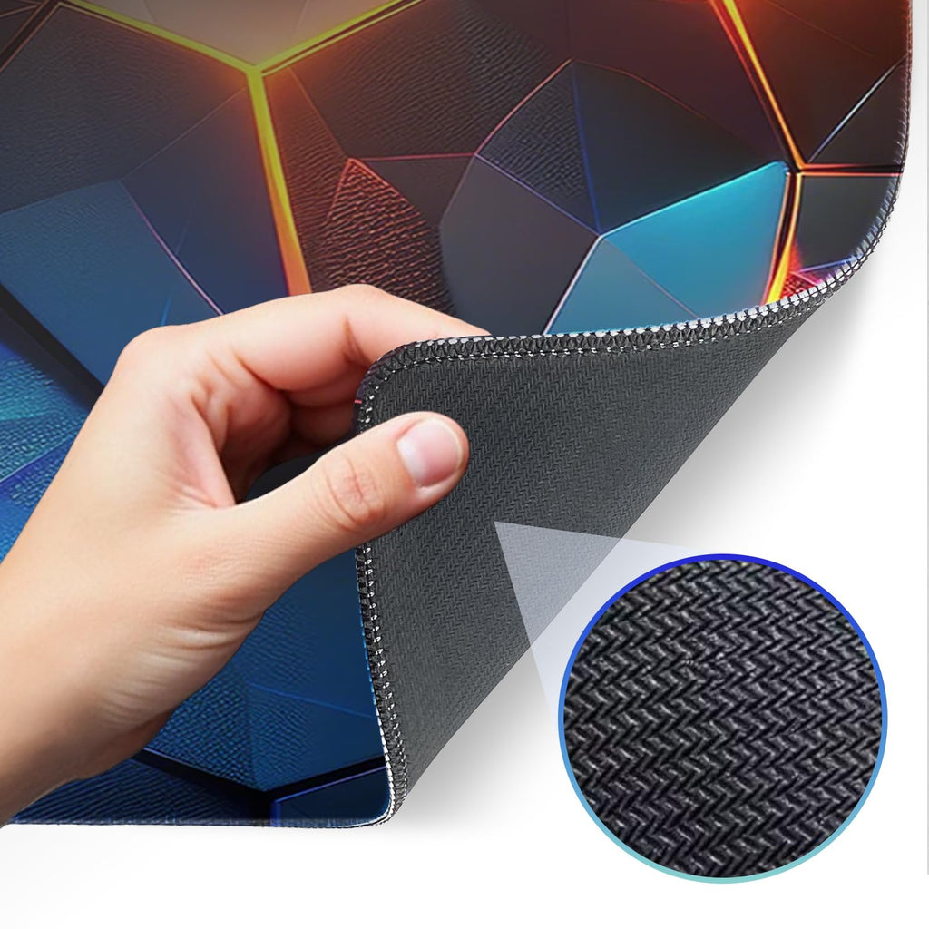 Japanese Dark Red Moon Gaming Mouse Pad, Extended Mouse Pad with Non-Slip Base, Full Keyboard Pad with Stitched Edges, Large Desk Pad for Gaming, Office, Home 31.5 x 11.8 Inch - Flex Gamingproduct_type