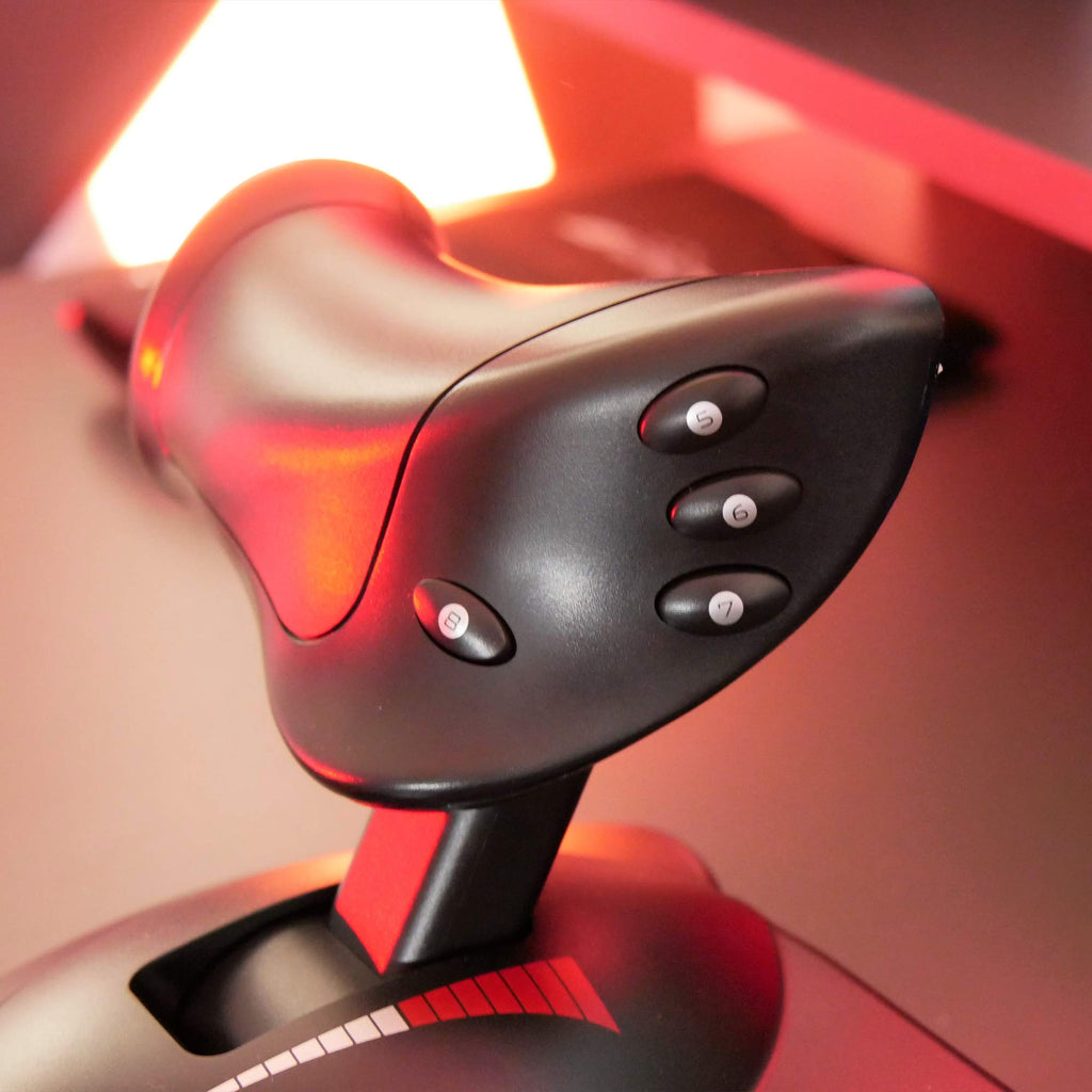 Thrustmaster T-Flight Hotas X USB Flight Sim Stick & Throttle - PC | Detachable design, adjustable resistance, 12 programmable buttons, 5 axes, dual rudder control, preset memory, ergonomic - Flex Gamingproduct_type