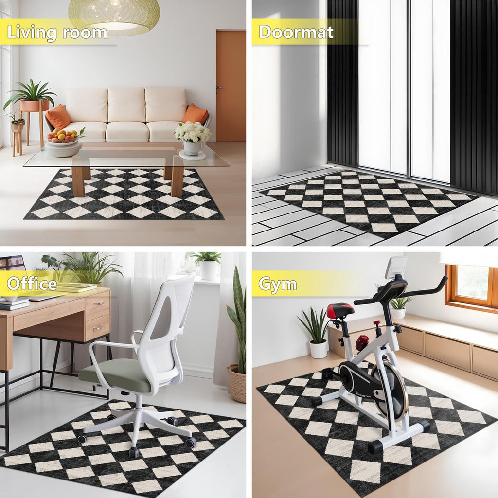 Gaming Chair Mat for Carpet Hardwood Tile Floor,36"x48" Gamer Rugs for Game Room, Under Desk Non Slip Gamer Rug,Low-Pile Game Room Rug,Rubber Backing Large Gaming Chair Floor Mat,Green Honeycomb - Flex Gamingproduct_type