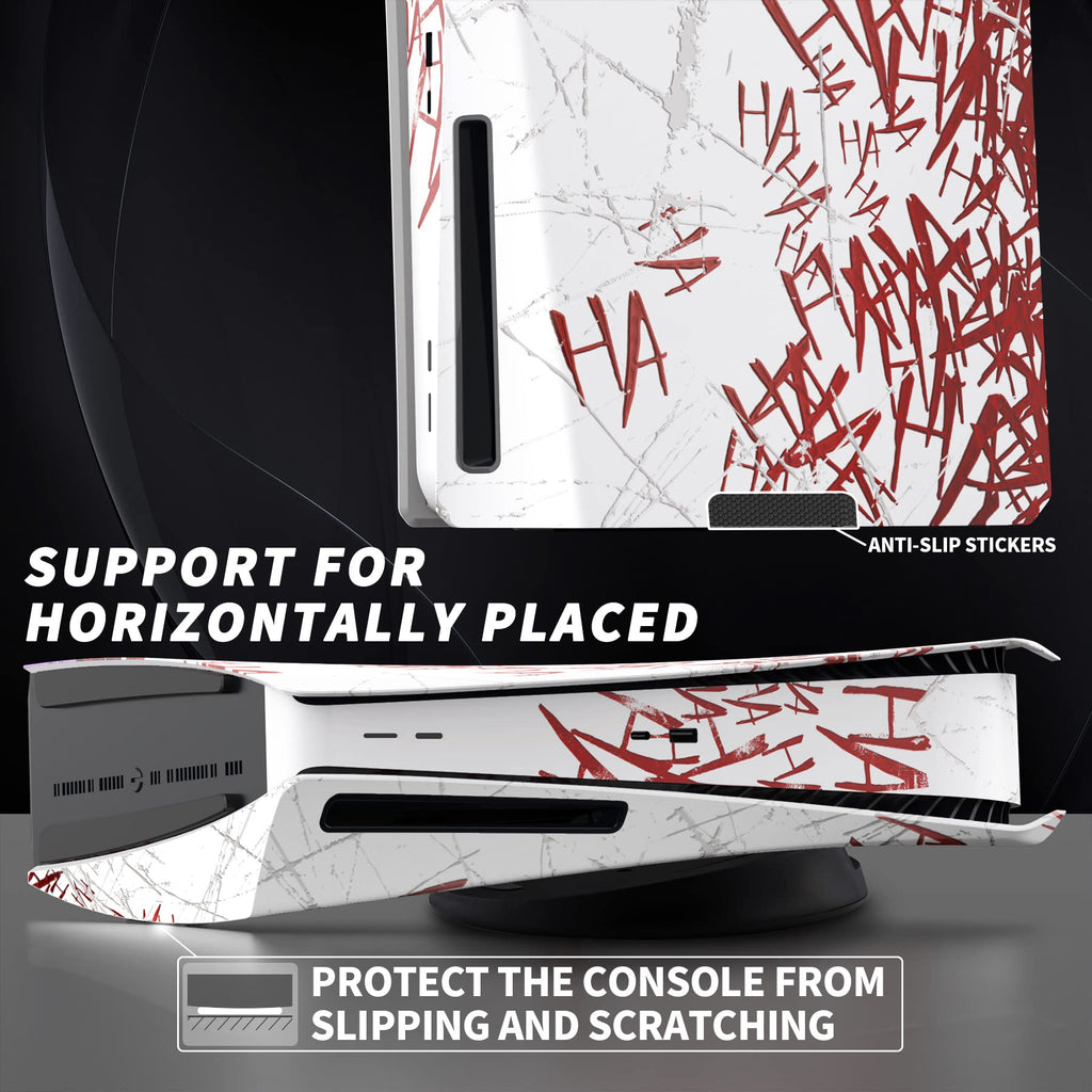 eXtremeRate eXcover The Great Wave Top Bottom Cover Compatible with ps5 Console Disc Edition, Replacement Faceplate Backplate Shell Skin Compatible with ps5 Disc Version Console - Flex Gamingproduct_type