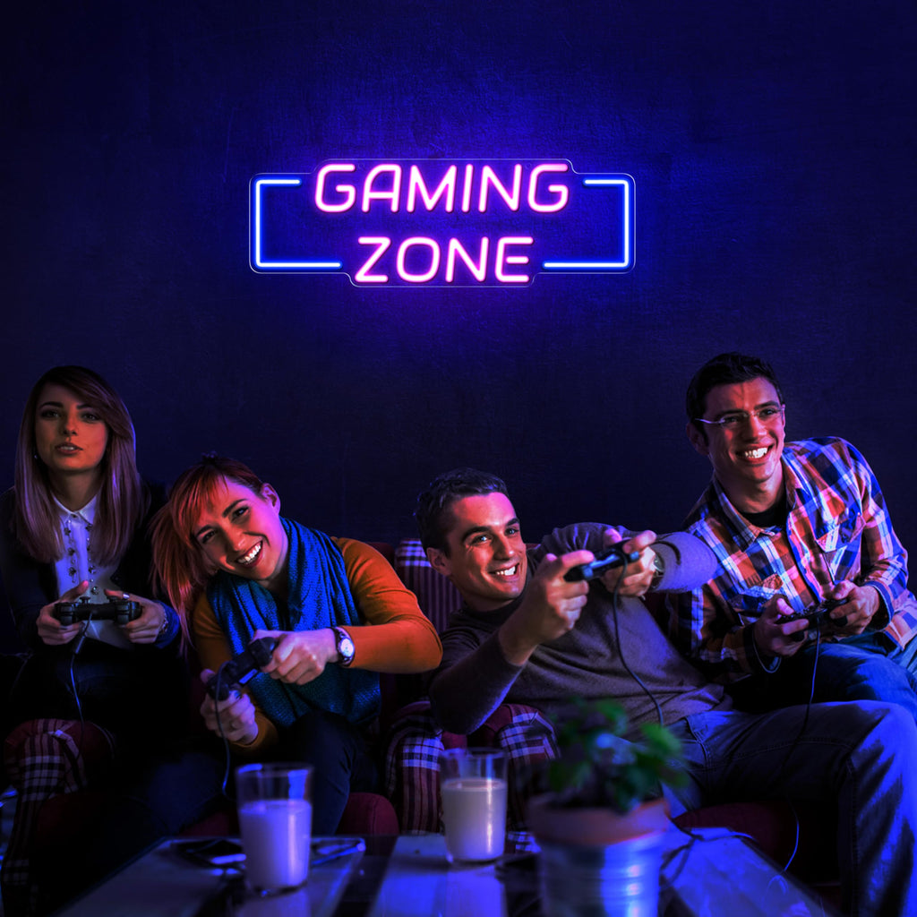 Kavaas Gamer Neon Sign, UV Printed Gaming Neon Sign for Gamer Room Decor - LED Video Game Neon Lights for Bedroom Boys, Gaming Wall decor - Best Gamer Gifts for Teenage Boys, Christmas - Flex Gamingproduct_type