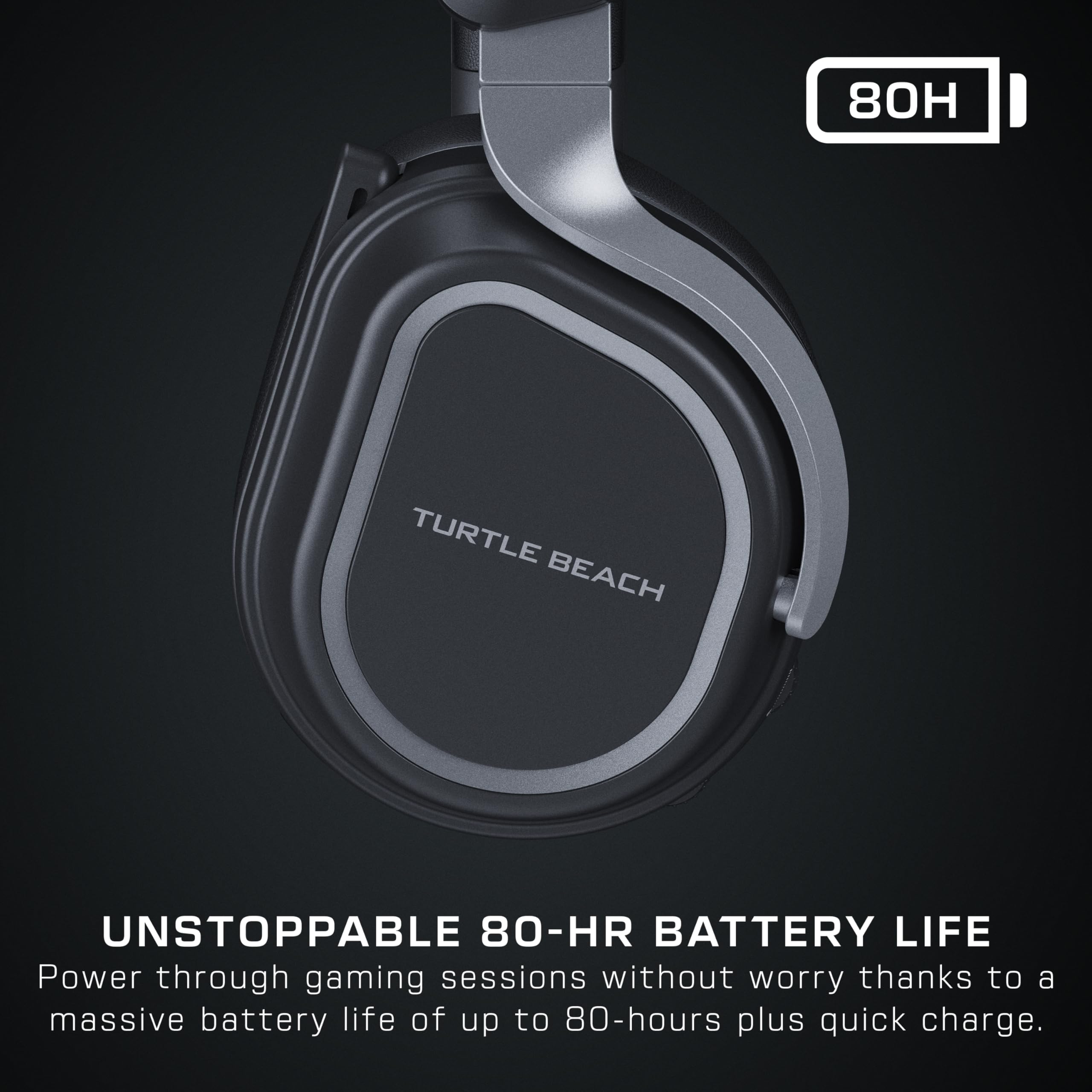 Turtle Beach Stealth 700 Wireless Multiplatform Gaming Headset for PS5 & PC | PlayStation, PS4, Bluetooth, 60mm Dual Drivers, 80-Hr Battery, Noise-Cancelling Flip-to-Mute Mic, Dual Transmitters, Black - Flex Gamingproduct_type