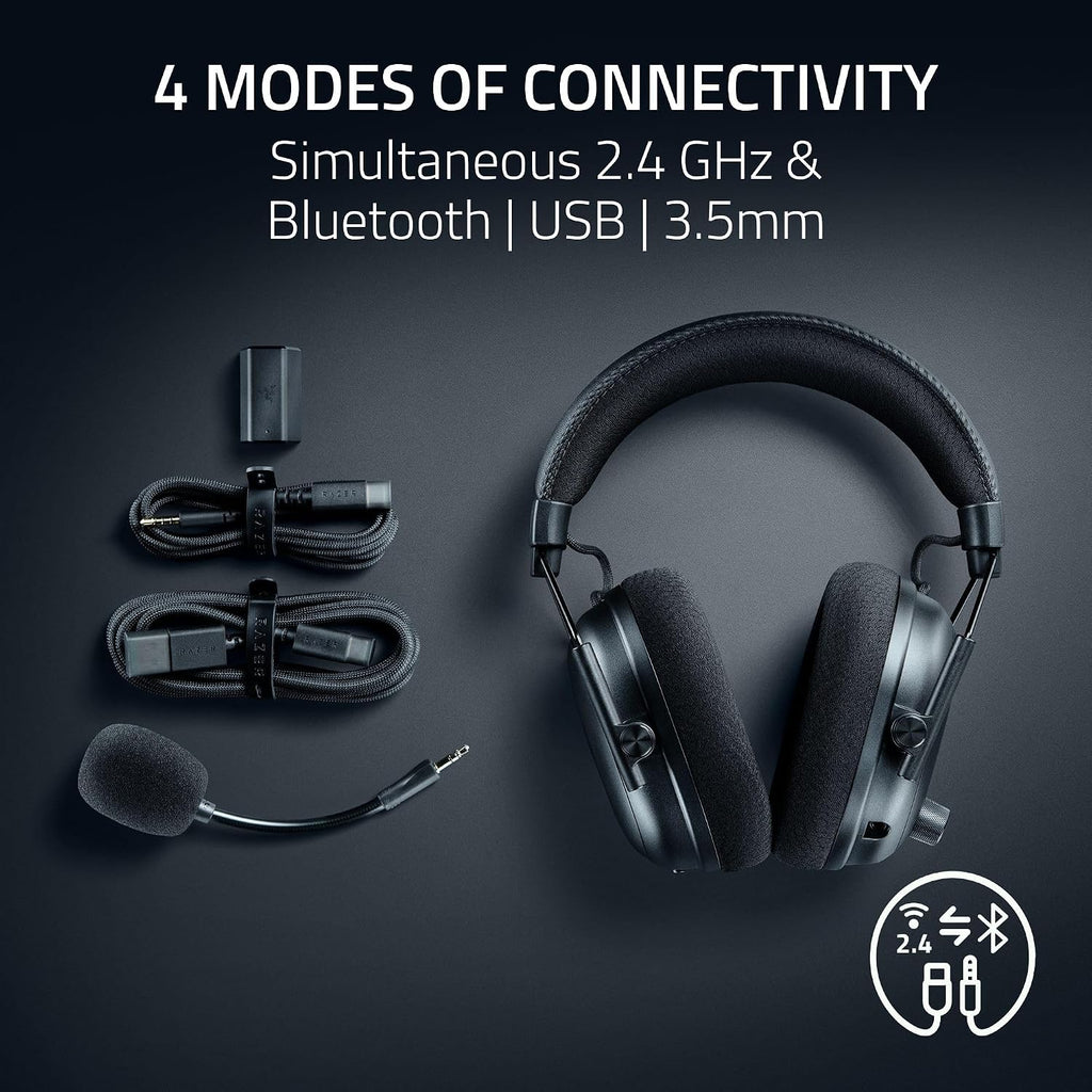 Razer BlackShark V2 X Gaming Headset: 7.1 Surround Sound - 50mm Drivers - Memory Foam Cushion - for PC, PS4, PS5, Switch - 3.5mm Audio Jack - Black