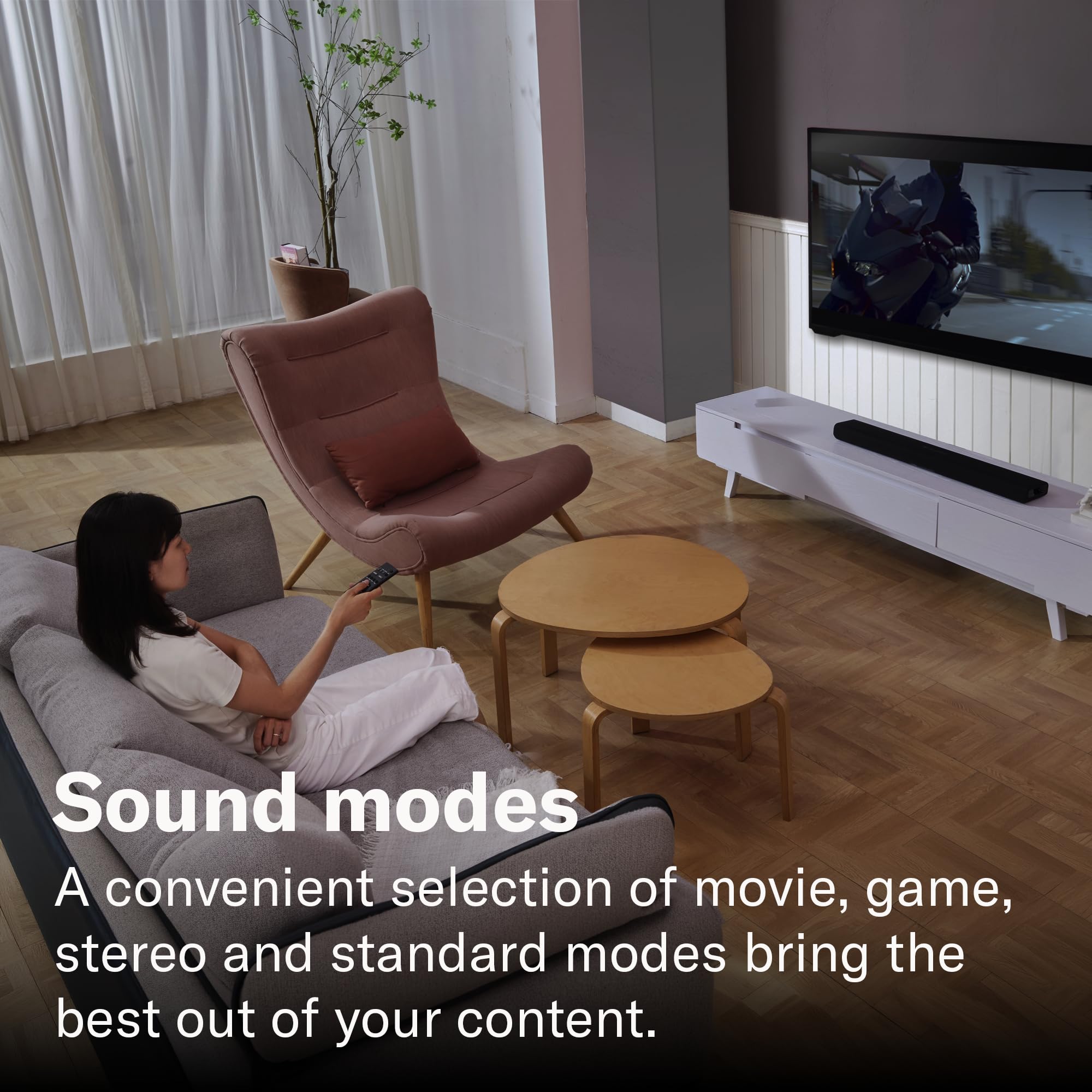 Yamaha SR-B30A Sound bar with Built-in Subwoofers, Dolby Atmos Sound bar for TV, Home Theater Sound System for TV, Bluetooth, Black - Flex Gamingproduct_type