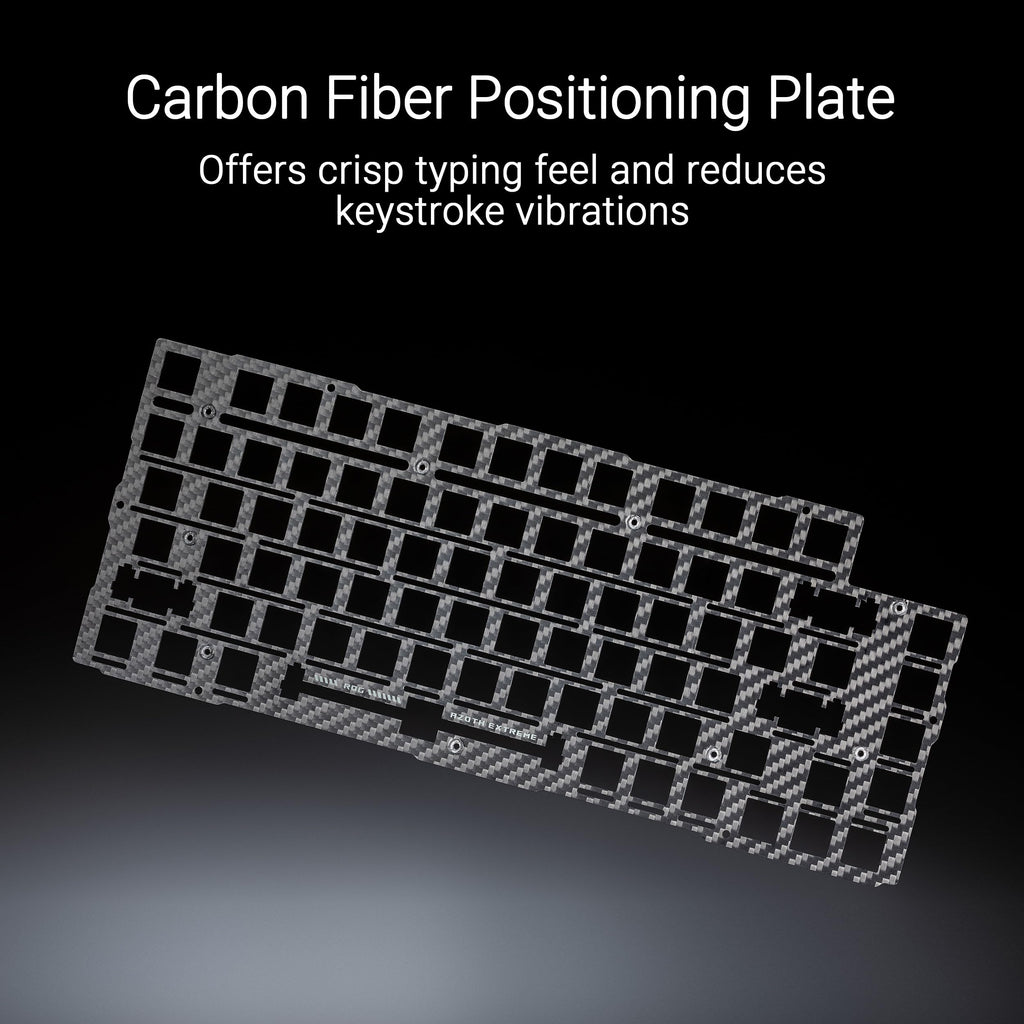 ASUS ROG Azoth Extreme Wireless Mechanical Gaming Keyboard – 75% TKL, ROG NX Storm Clicky Switches, PBT Keycaps, Aluminum Chassis, Carbon Fiber, Gasket Mount, Color OLED Screen, PC/Mac Support - Black - Flex Gamingproduct_type