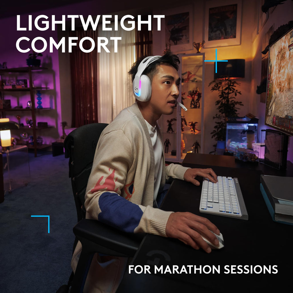 Logitech G522 Lightspeed Wireless Gaming Headset, Full-Band Mic, Advanced Audio, Tri-Connect (Lightspeed, Bluetooth, USB A to C), LIGHTSYNC RGB, for PC & Nintendo Switch/Switch 2 – Black - Flex Gamingproduct_type