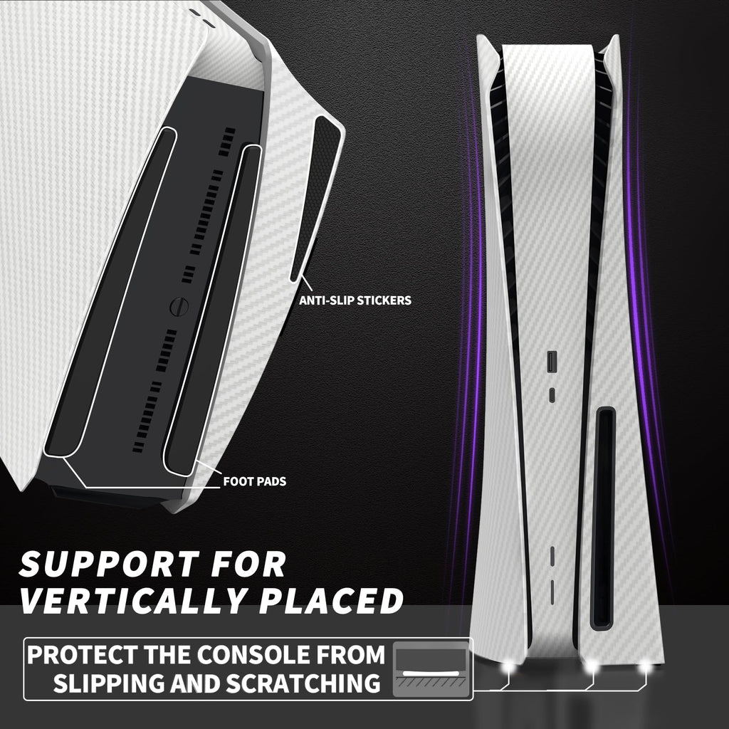 eXtremeRate eXcover The Great Wave Top Bottom Cover Compatible with ps5 Console Disc Edition, Replacement Faceplate Backplate Shell Skin Compatible with ps5 Disc Version Console - Flex Gamingproduct_type