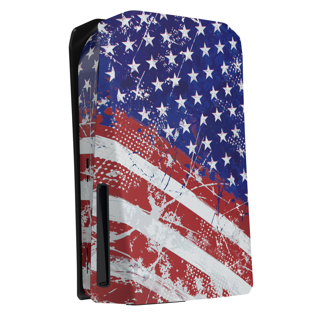 eXtremeRate eXcover The Great Wave Top Bottom Cover Compatible with ps5 Console Disc Edition, Replacement Faceplate Backplate Shell Skin Compatible with ps5 Disc Version Console - Flex Gamingproduct_type