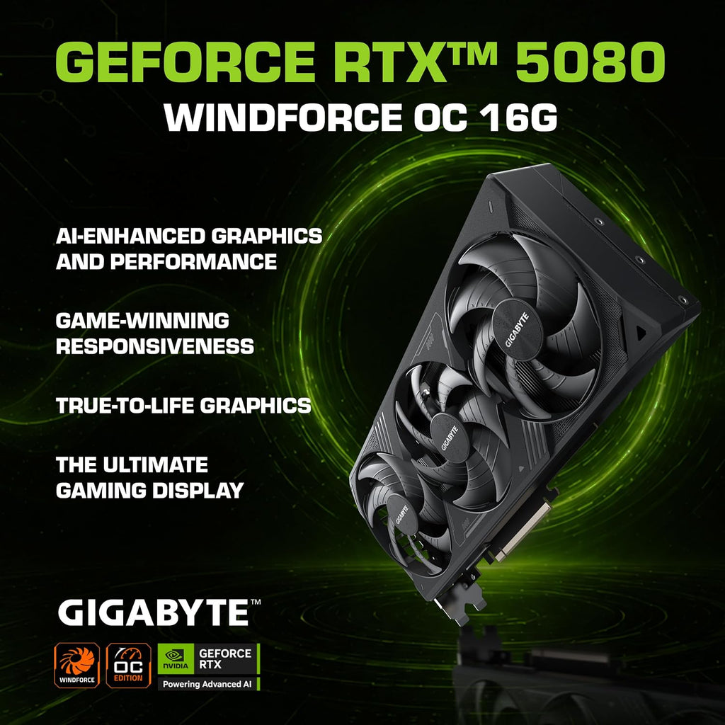 Aftershock Nimbus Gaming Desktop PC, Ryzen 7 7800X3D, RTX 5080 OC 16GB, 32GB DDR5 6000MHz RAM, 2TB Gen4 NVMe SSD, 360mm Liquid Cooler, 850W Gold PSU, Windows 11 Home