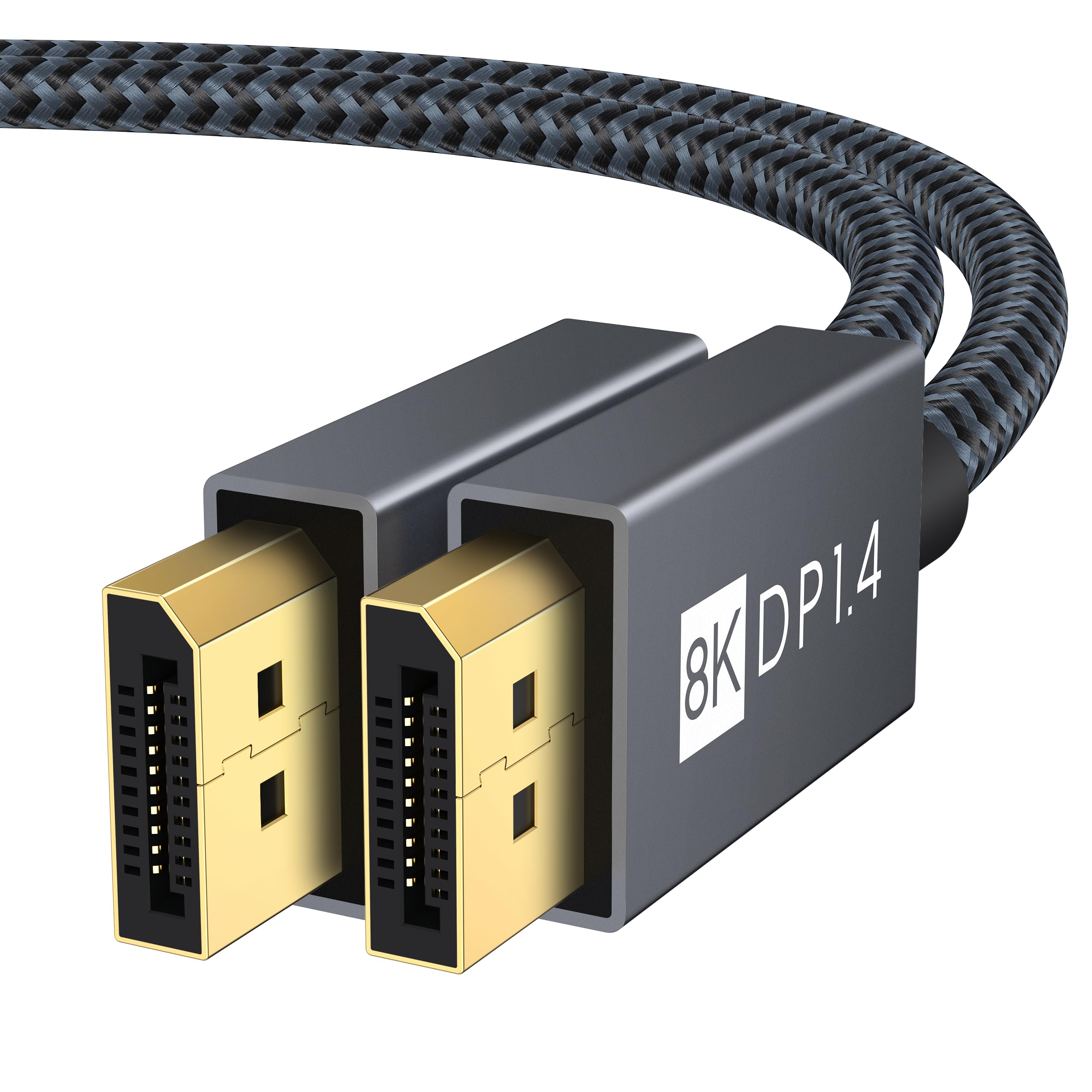 IVANKY 8K DisplayPort Cable 1.4, VESA Certified DP Cable 6.6ft (8K@60Hz, 4K@240Hz, 2K@240Hz)HBR3 Support 32.4Gbps, HDR, HDCP 2.2, FreeSync G-Sync, Braided Display Port for Gaming Monitor, Graphics, PC - Flex Gamingproduct_type