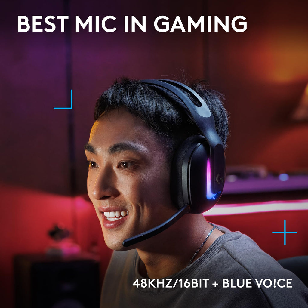 Logitech G522 Lightspeed Wireless Gaming Headset, Full-Band Mic, Advanced Audio, Tri-Connect (Lightspeed, Bluetooth, USB A to C), LIGHTSYNC RGB, for PC & Nintendo Switch/Switch 2 – Black - Flex Gamingproduct_type