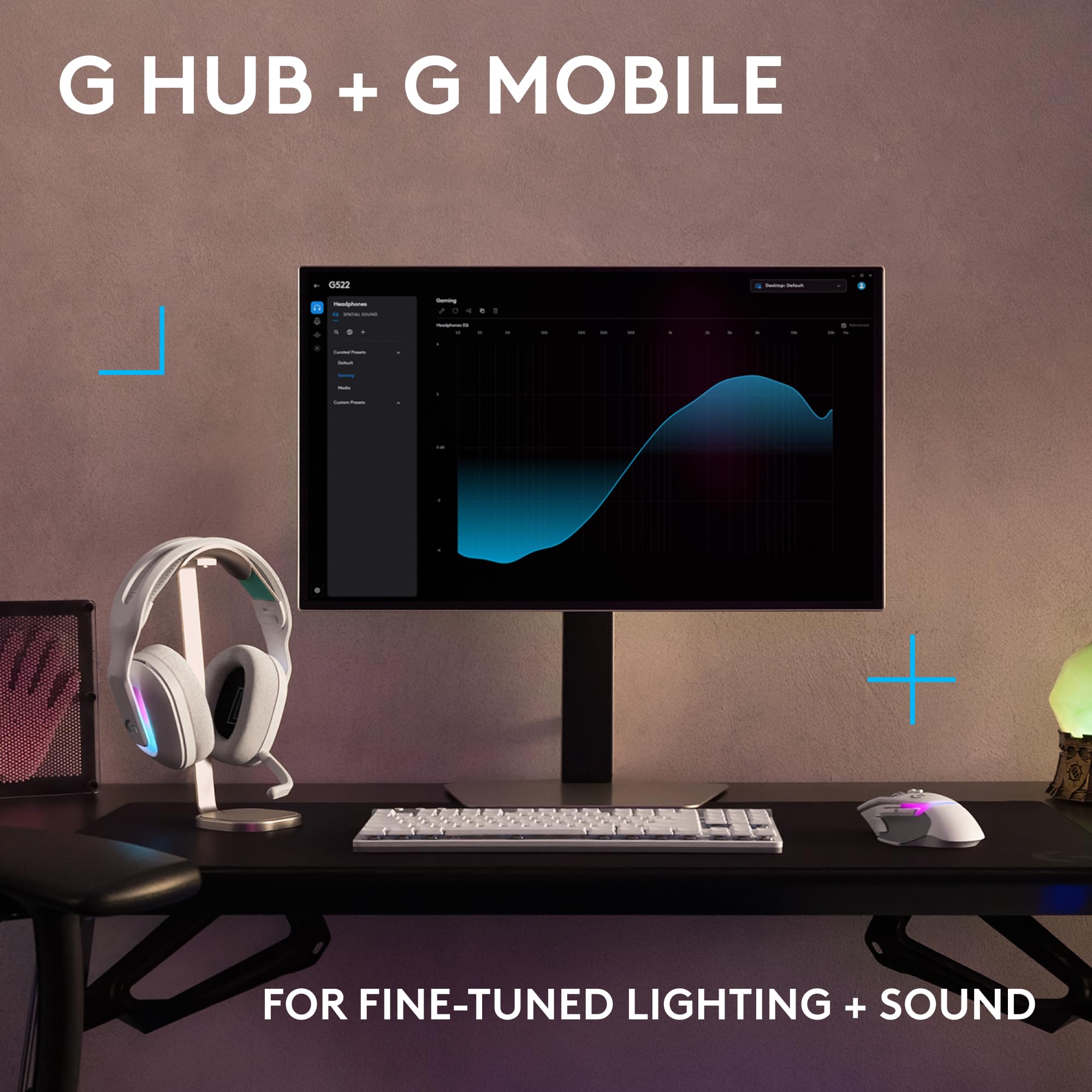 Logitech G522 Lightspeed Wireless Gaming Headset, Full-Band Mic, Advanced Audio, Tri-Connect (Lightspeed, Bluetooth, USB A to C), LIGHTSYNC RGB, for PC & Nintendo Switch/Switch 2 – Black - Flex Gamingproduct_type