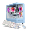 Thermaltake LCGS Quartz i1460 Gaming Desktop (Intel Core™ i5-14400F, ToughRam DDR4 3600Mhz 16GB RGB Memory, NVIDIA GeForce® RTX 5060, 1TB NVMe M.2, WiFi, Windows 11) S2QT-B760-560-LCS - Flex Gamingproduct_type