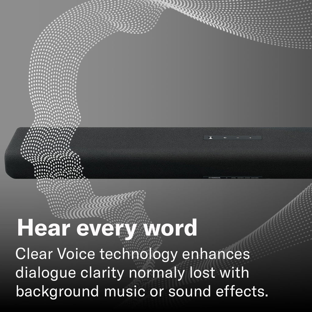 Yamaha SR-B30A Sound bar with Built-in Subwoofers, Dolby Atmos Sound bar for TV, Home Theater Sound System for TV, Bluetooth, Black - Flex Gamingproduct_type