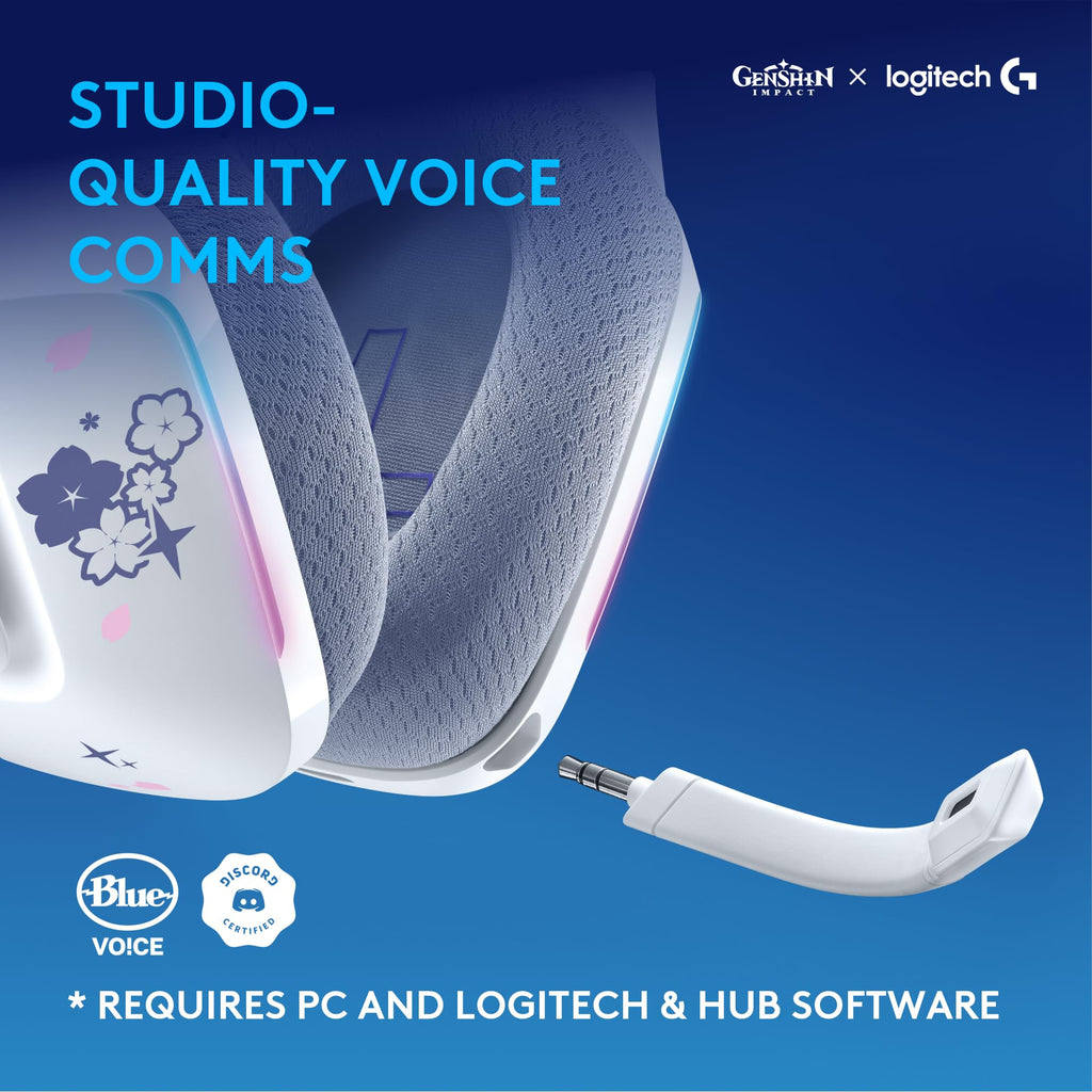 Logitech G733 Lightspeed Wireless Gaming Headset, Suspension Headband, Lightsync RGB, Blue VO!CE Mic, PRO-G Audio – Black, Gaming Headset Wireless, PC, PS5, PS4, Switch Compatible - Flex Gamingproduct_type