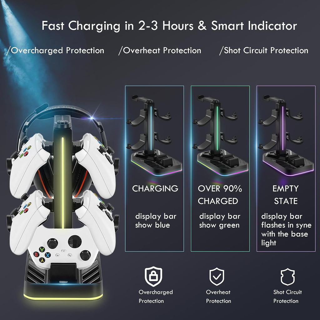 Ultimate Xbox Controller Charger with Headphone Stand - Enhance Your Gaming Experience - Flex Gamingproduct_type