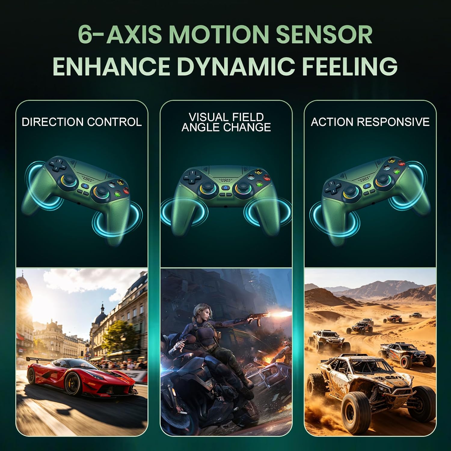Unlock Gaming Fun with the Gamrombo LED Wireless Controller – Available in 6 Colors! - Flex Gamingproduct_type